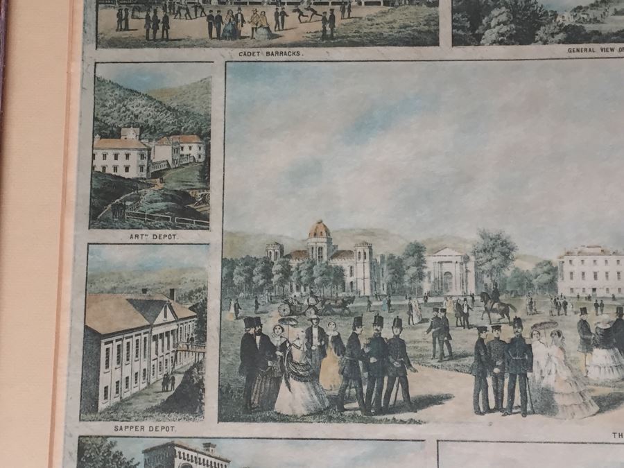 Pair Of Framed West Point Army Military Academy Prints [Photo 17]