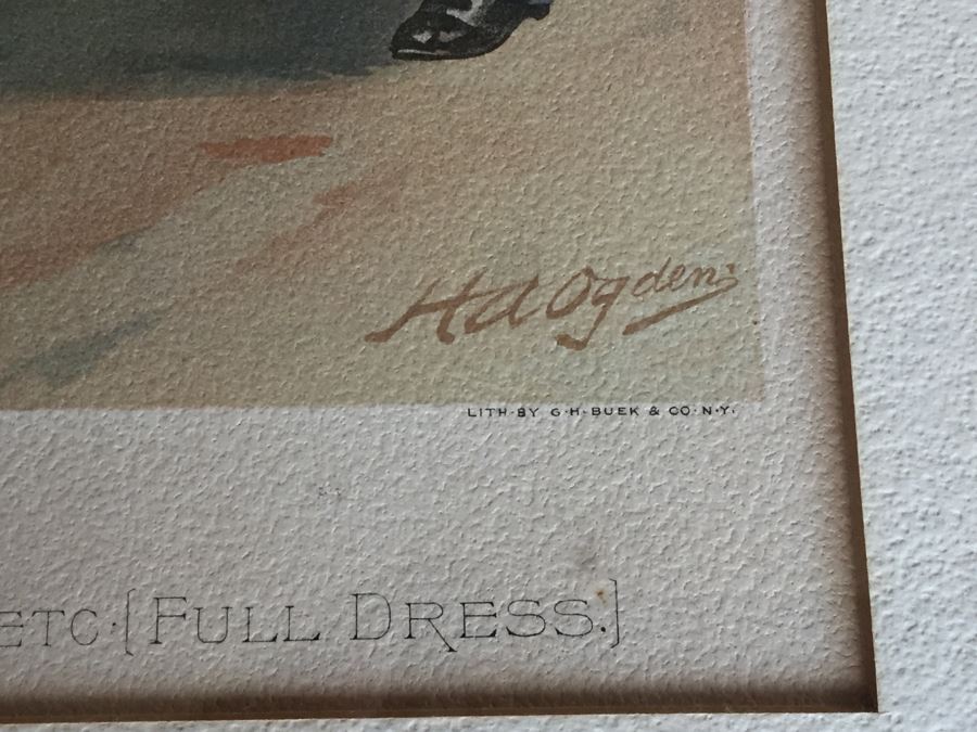 Pair Of Framed West Point Army Military Academy Prints [Photo 9]