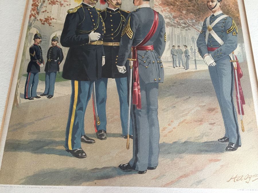 Pair Of Framed West Point Army Military Academy Prints [Photo 6]