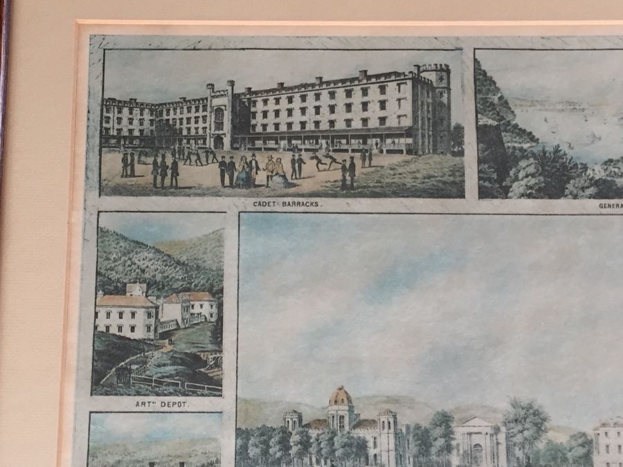 Pair Of Framed West Point Army Military Academy Prints [Photo 10]