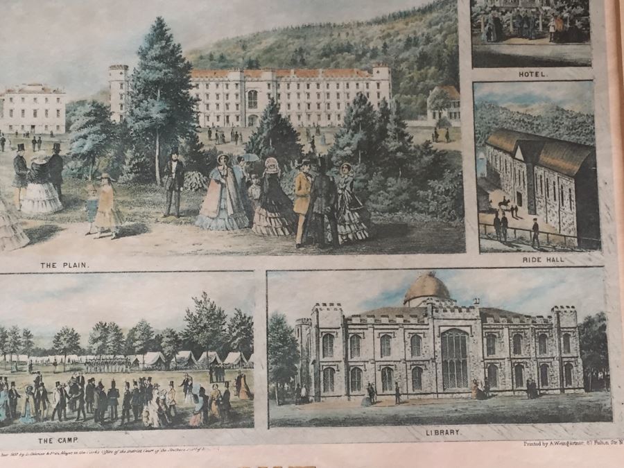Pair Of Framed West Point Army Military Academy Prints [Photo 14]