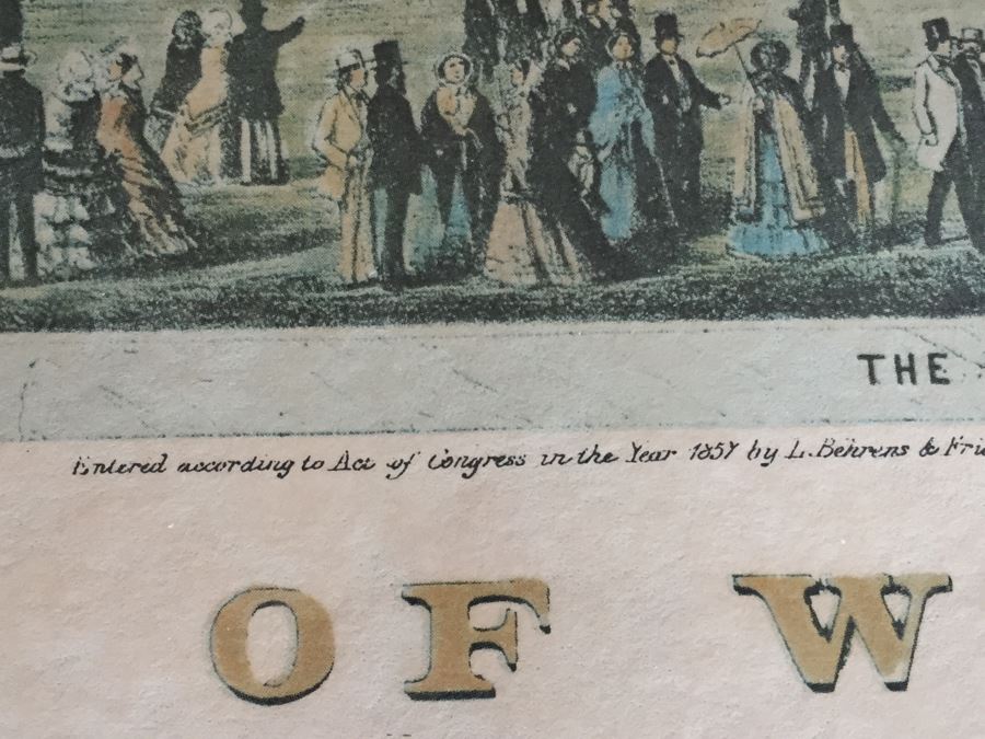 Pair Of Framed West Point Army Military Academy Prints [Photo 20]