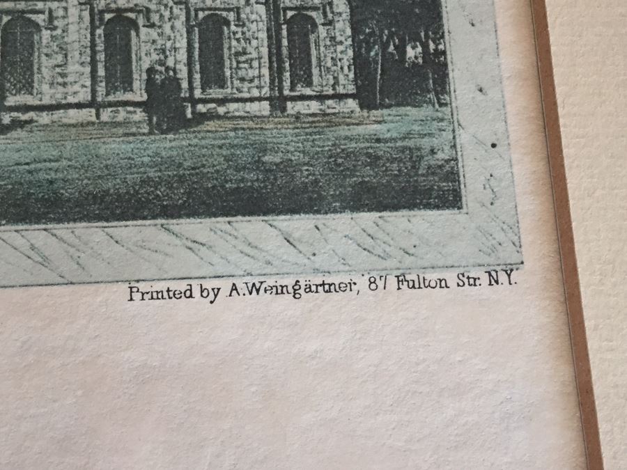 Pair Of Framed West Point Army Military Academy Prints [Photo 23]