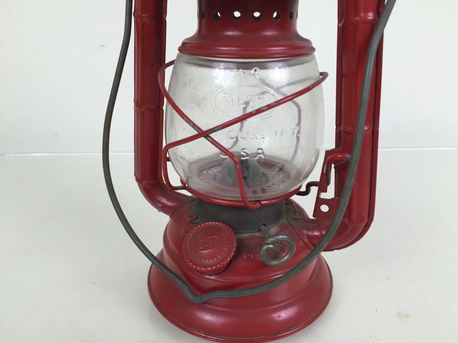 Dietz Comet Oil Lantern Red Vintage [Photo 15]