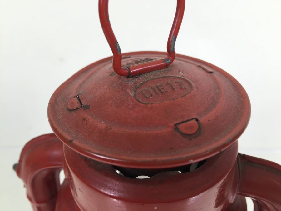 Dietz Comet Oil Lantern Red Vintage [Photo 5]