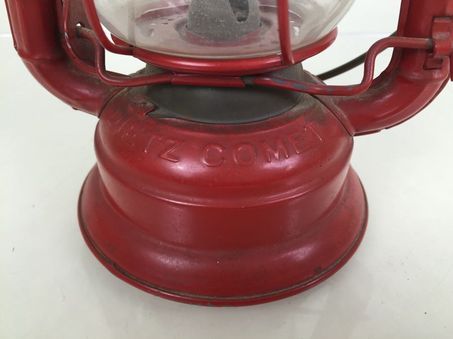 Dietz Comet Oil Lantern Red Vintage [Photo 11]