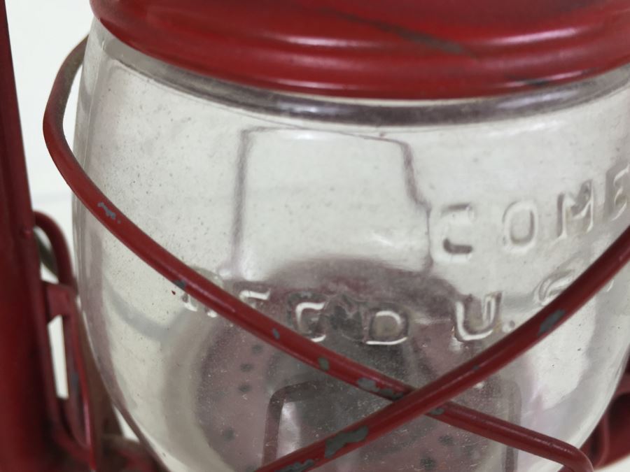Dietz Comet Oil Lantern Red Vintage [Photo 8]