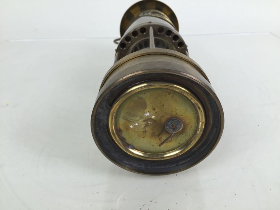 Solid Brass Miners' Lamp E. Thomas & Williams Ltd Cambrian No 6863 Oil Lantern Makers Aberdare Wales [Photo 20]