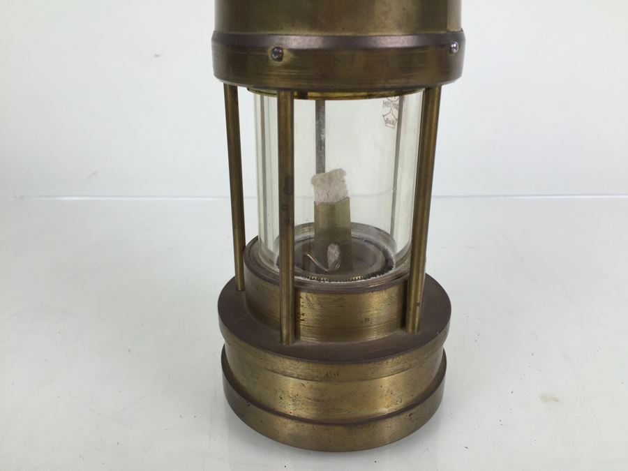 Solid Brass Miners' Lamp E. Thomas & Williams Ltd Cambrian No 6863 Oil ...