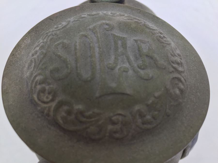 The Badger Brass Mfg Co. Kenosha, Was., U.S.A. Solar Lantern Bicycle Carbide Lamp With Red & Green Side Lenses [Photo 16]