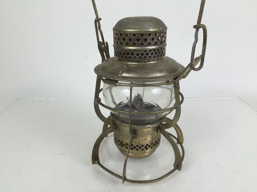 Adams & Westlake Railroad Lantern Adlake 300 With Southerner Ry. Globe Stamped A. C. L. R. R. (Atlantic Coast Line Railroad) New York [Photo 15]