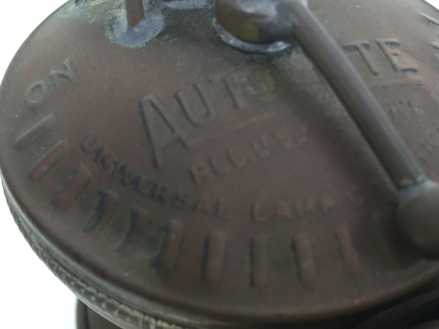 Universal Lamp Co. Auto Lite Miners Mining Light, Springfield, IL [Photo 2]