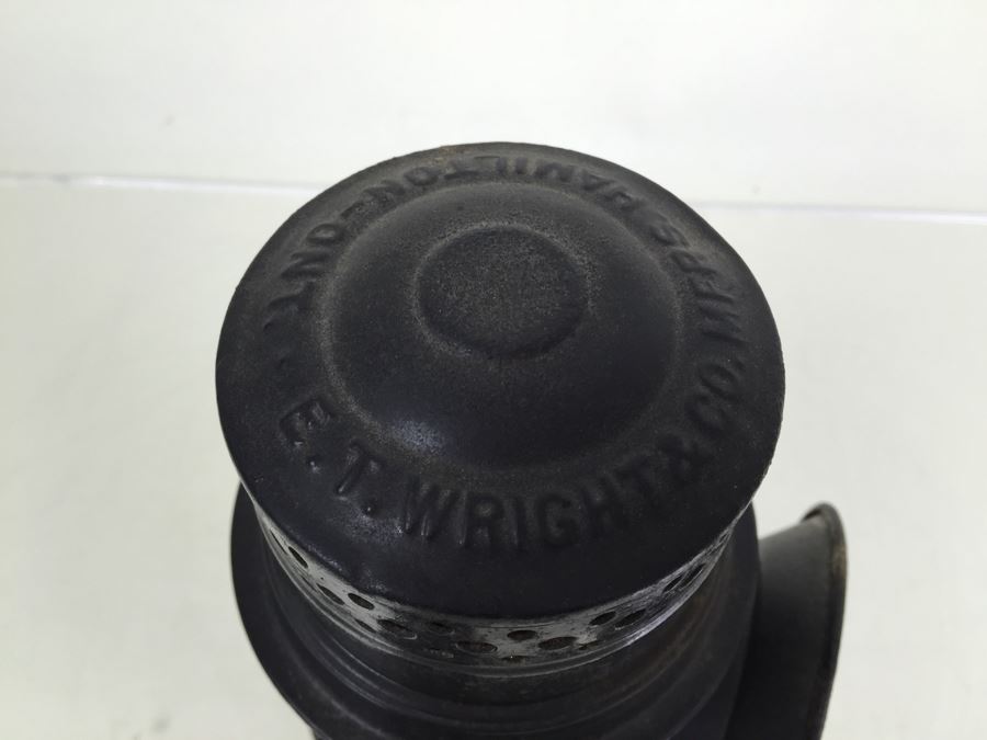 Railway Railroad Lantern By E. T. Wright & Co Mfrs. Hamilton Ont. [Photo 7]