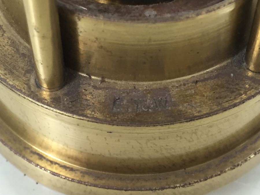 Solid Brass Miners' Lamp E. Thomas & Williams Ltd Cambrian No HS 8771 Oil Lantern Makers Aberdare Wales [Photo 11]