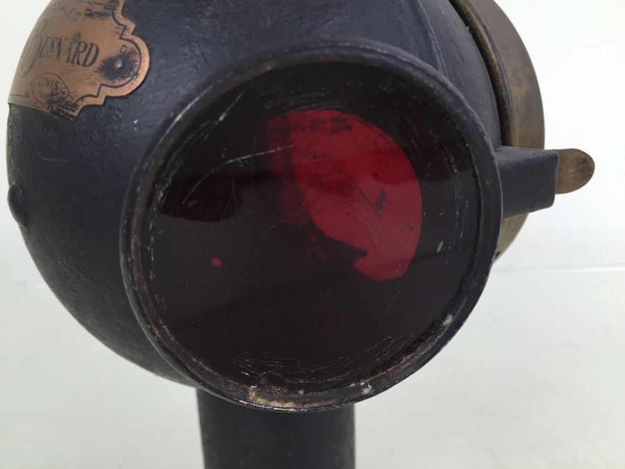 Antique Automobile Light 'Les Vestales' Phares Besnard No. 1864 UNIS France [Photo 9]