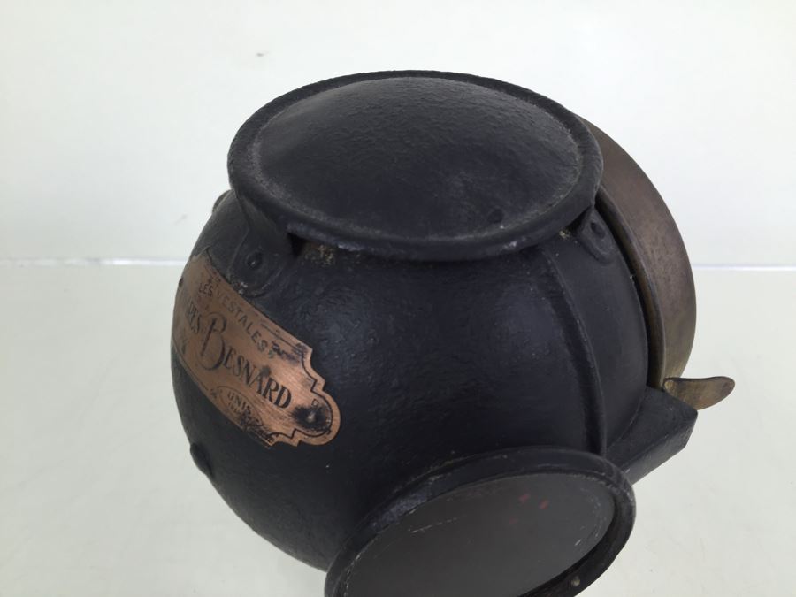 Antique Automobile Light 'Les Vestales' Phares Besnard No. 1864 UNIS France [Photo 10]