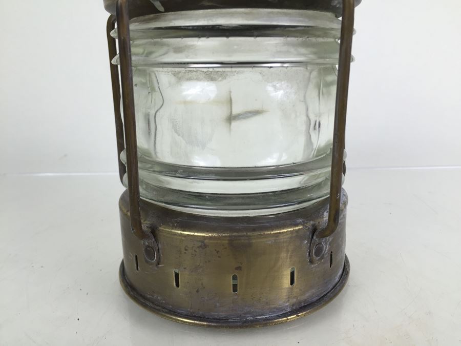 Vintage Anchor Ship Lantern Maritime Oil Lamp [Photo 7]
