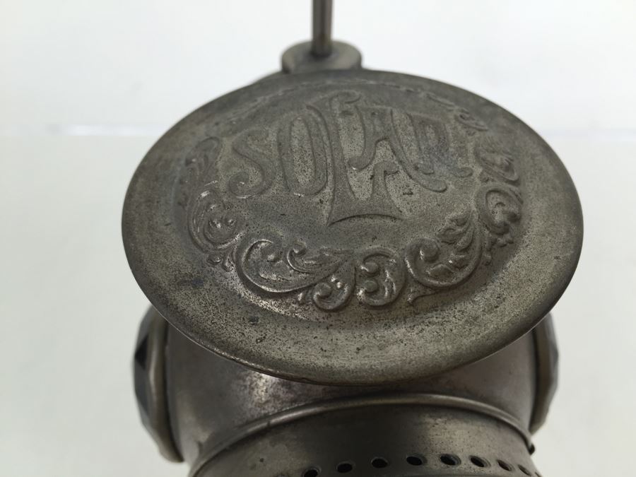 The Badger Brass Mfg Co. Kenosha, Was., U.S.A. Solar Lantern Bicycle Carbide Lamp With Red & Green Side Lenses [Photo 16]