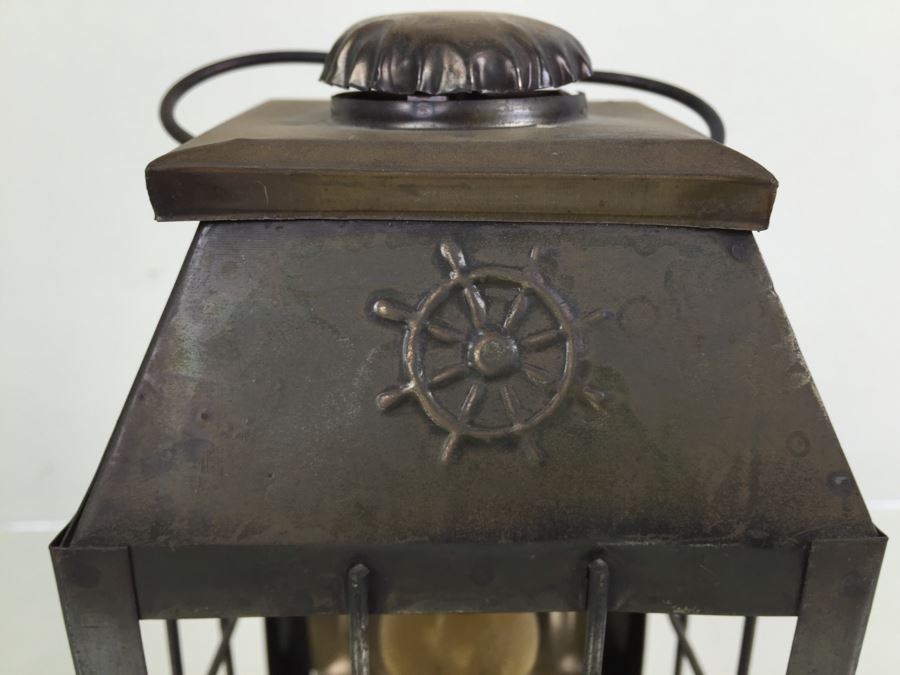 Vintage Maritime Ships Lantern MADE IN HONG KONG [Photo 2]