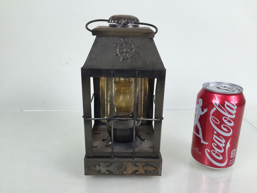 Vintage Maritime Ships Lantern MADE IN HONG KONG [Photo 1]