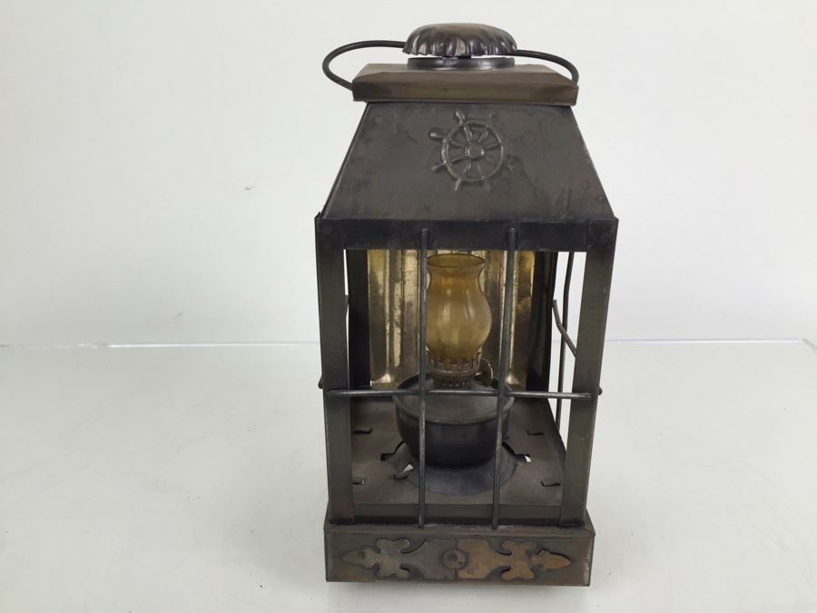 Vintage Maritime Ships Lantern MADE IN HONG KONG [Photo 4]