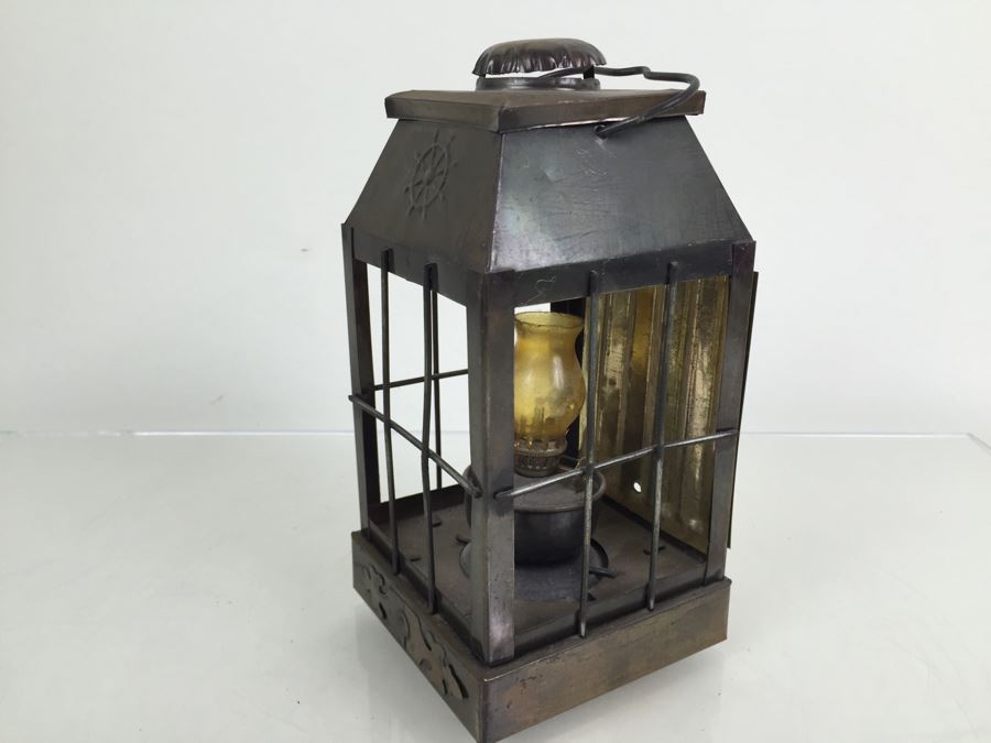Vintage Maritime Ships Lantern MADE IN HONG KONG [Photo 8]