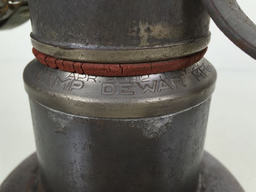 Rare Dew-R-Lite Inspectors Lamp Railroad Lantern Dewar Manufacturing Co Brooklyn NY No. 2155 [Photo 13]