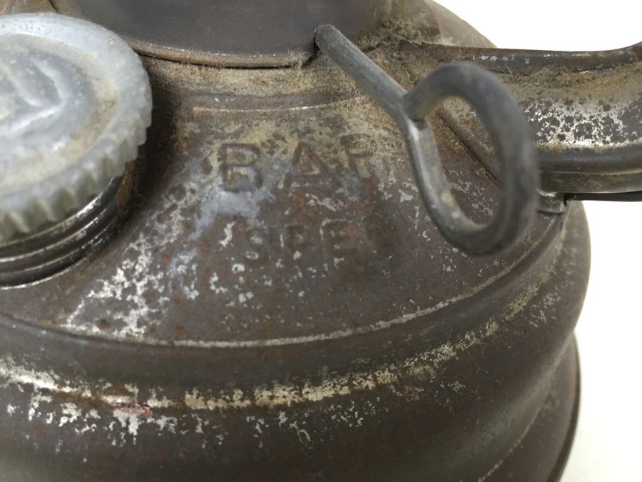 Vintage German Sturmkappe Lantern With Original Glass Jena Feuerhand Feuer Hand Lamp Firehand [Photo 14]