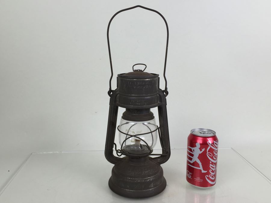 Vintage German Sturmkappe Lantern With Original Glass Jena Feuerhand Feuer Hand Lamp Firehand [Photo 1]