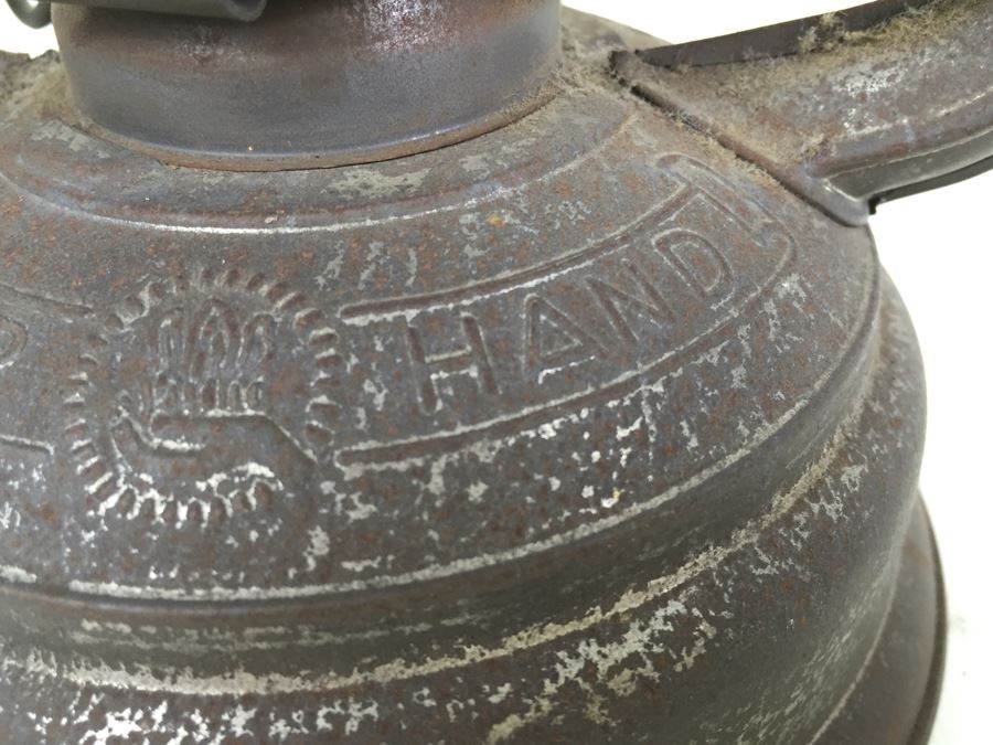 Vintage German Sturmkappe Lantern With Original Glass Jena Feuerhand Feuer Hand Lamp Firehand [Photo 6]