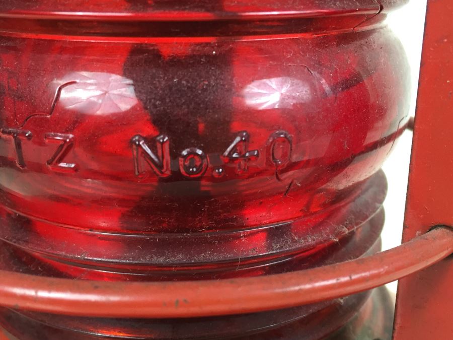 Dietz No. 40 Traffic Gard NY USA Red Railroad Lantern [Photo 6]