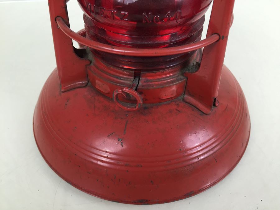 Dietz No. 40 Traffic Gard NY USA Red Railroad Lantern [Photo 17]