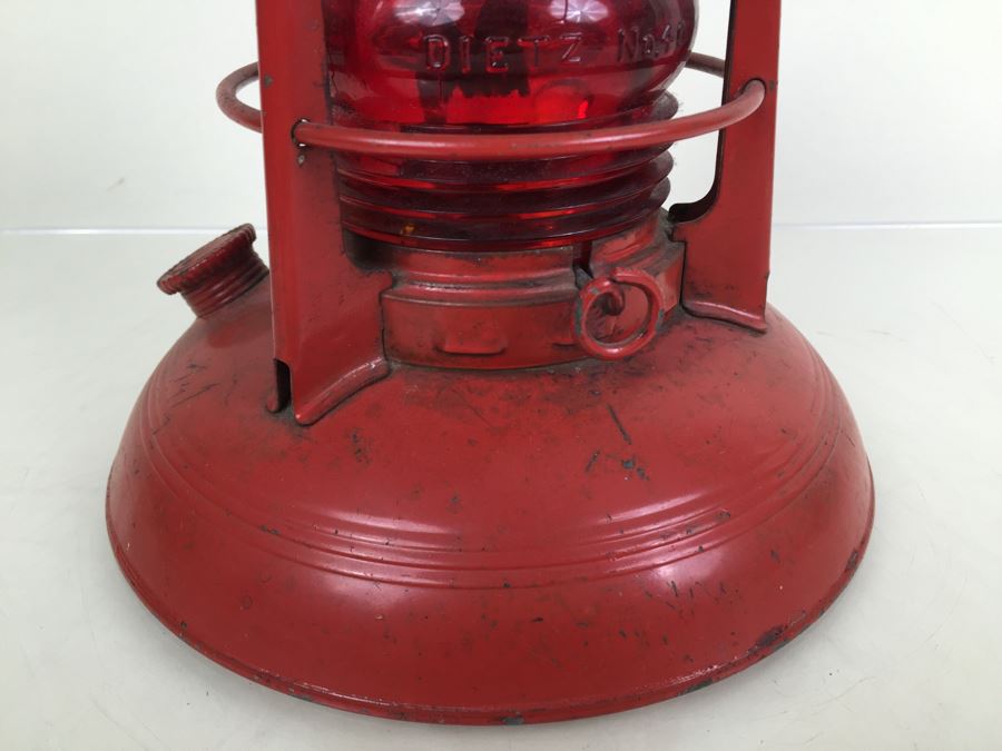 Dietz No. 40 Traffic Gard NY USA Red Railroad Lantern [Photo 5]
