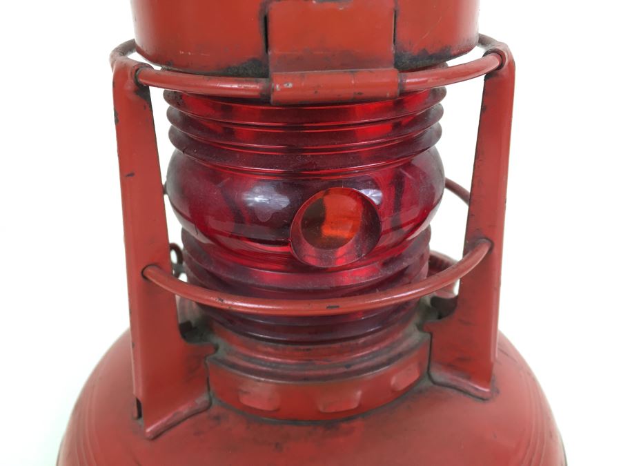 Dietz No. 40 Traffic Gard NY USA Red Railroad Lantern [Photo 9]
