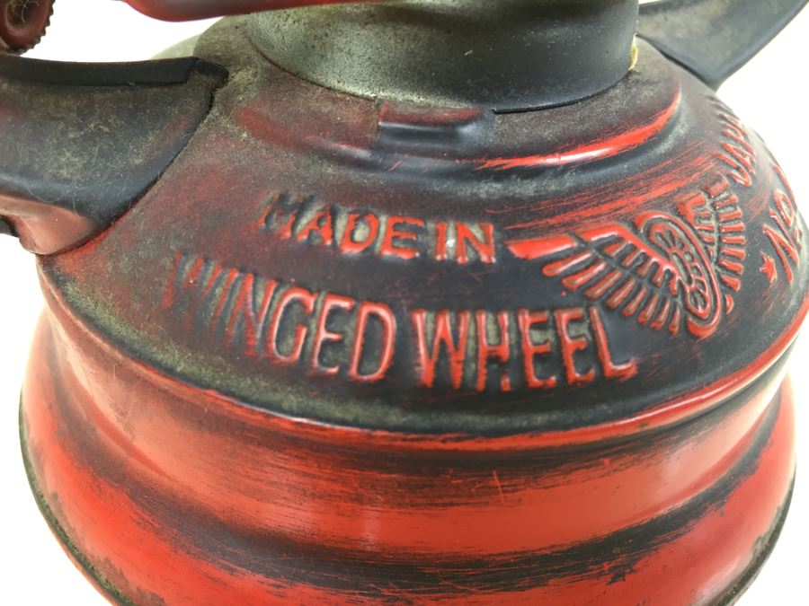 Vintage Red Lantern Winged Wheel No. 400 Made In Japan [Photo 3]