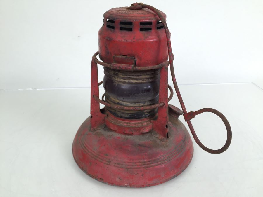 Dietz No. 40 Traffic Gard NY USA Red Railroad Lantern [Photo 12]