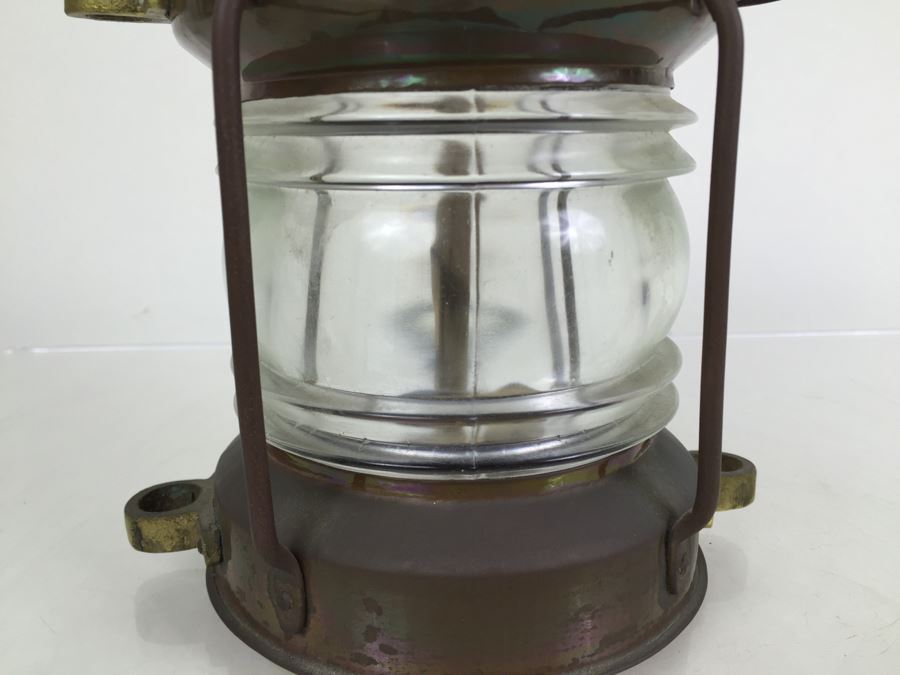 Vintag Anchor Brass Lantern Tung Woo Hong Kong [Photo 5]