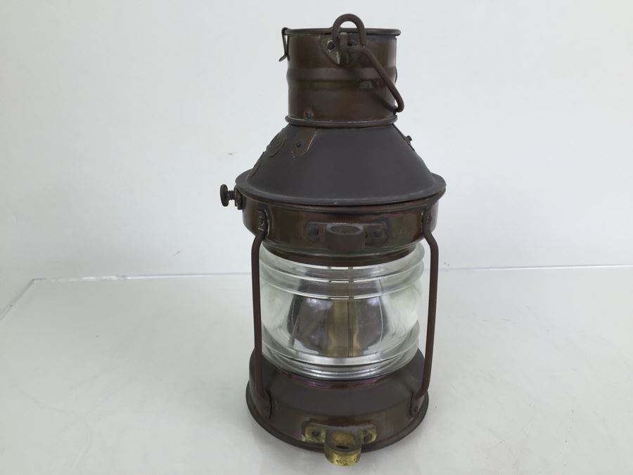 Vintag Anchor Brass Lantern Tung Woo Hong Kong [Photo 14]