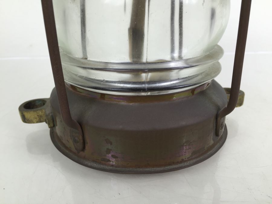 Vintag Anchor Brass Lantern Tung Woo Hong Kong [Photo 6]