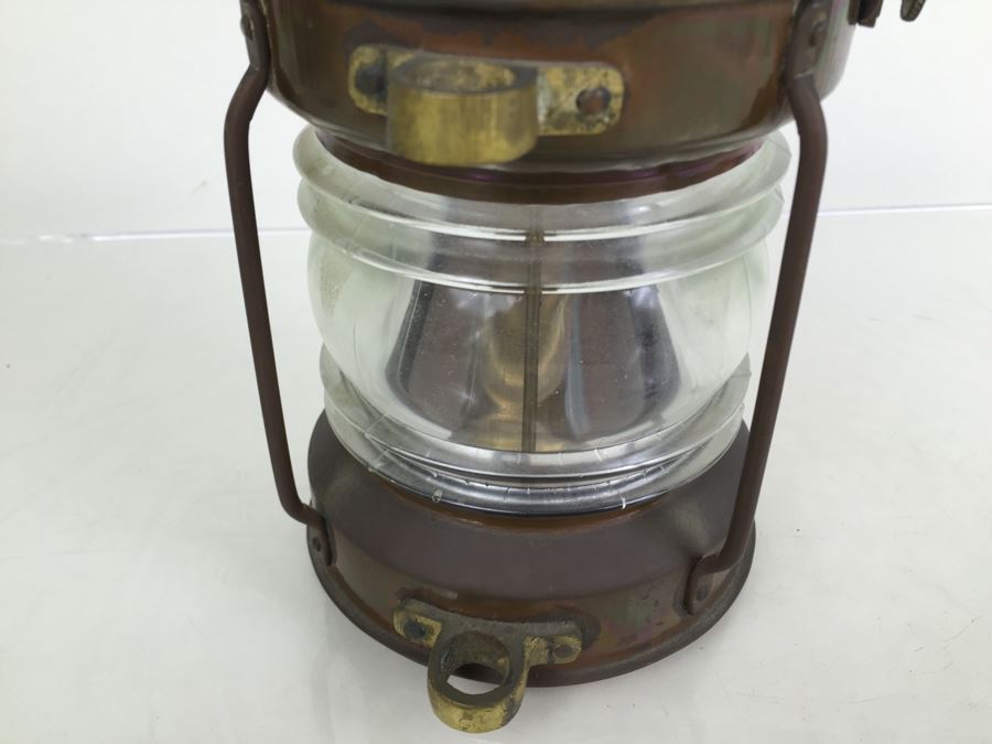 Vintag Anchor Brass Lantern Tung Woo Hong Kong