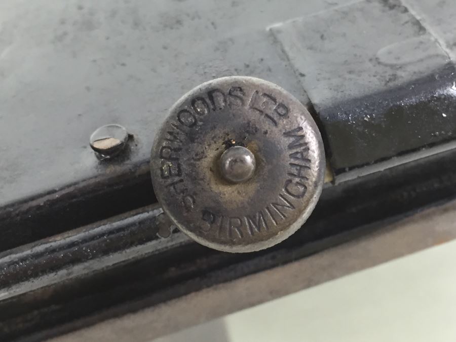 Antique Sherwoods Ltd Birmingham Brass Footed Lantern With Handle Made In England [Photo 19]