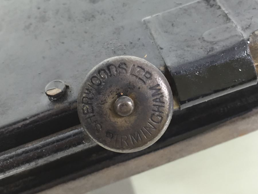 Antique Sherwoods Ltd Birmingham Brass Footed Lantern With Handle Made In England [Photo 18]