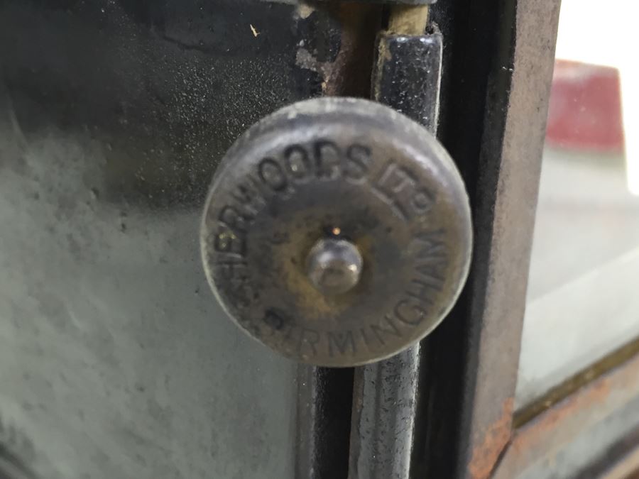 Antique Sherwoods Ltd Birmingham Brass Footed Lantern With Handle Made In England [Photo 16]