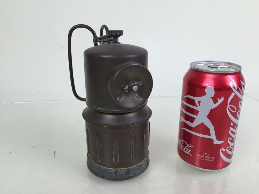Vintage Justrite Carbide Miners' Lantern Lamp