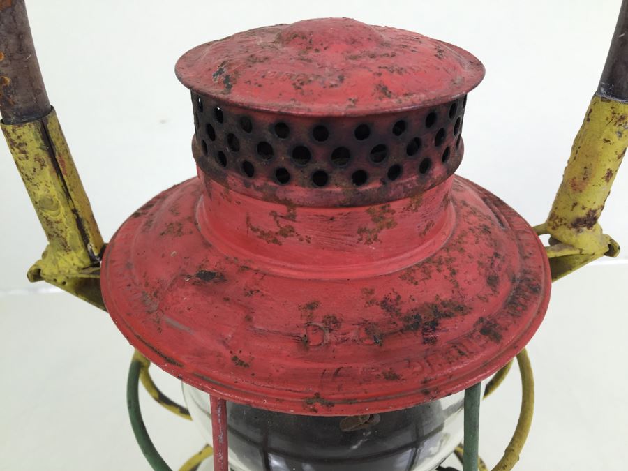 Vintage Adams Westlake Co Railroad Lantern Painted Rastafarian Reggae [Photo 4]