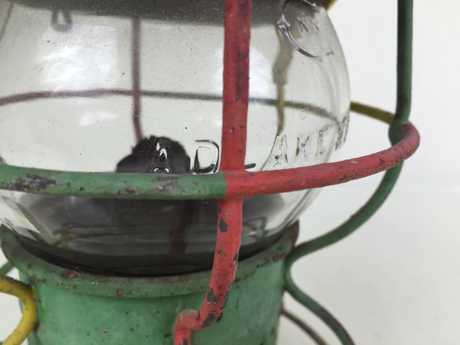 Vintage Adams Westlake Co Railroad Lantern Painted Rastafarian Reggae [Photo 13]