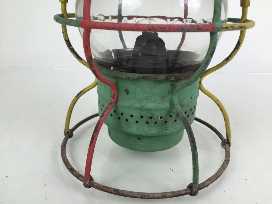 Vintage Adams Westlake Co Railroad Lantern Painted Rastafarian Reggae [Photo 3]