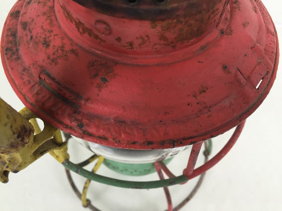 Vintage Adams Westlake Co Railroad Lantern Painted Rastafarian Reggae [Photo 9]