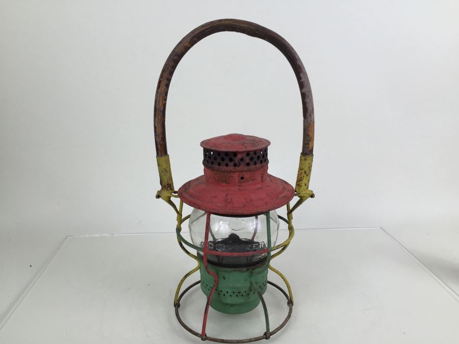 Vintage Adams Westlake Co Railroad Lantern Painted Rastafarian Reggae [Photo 15]