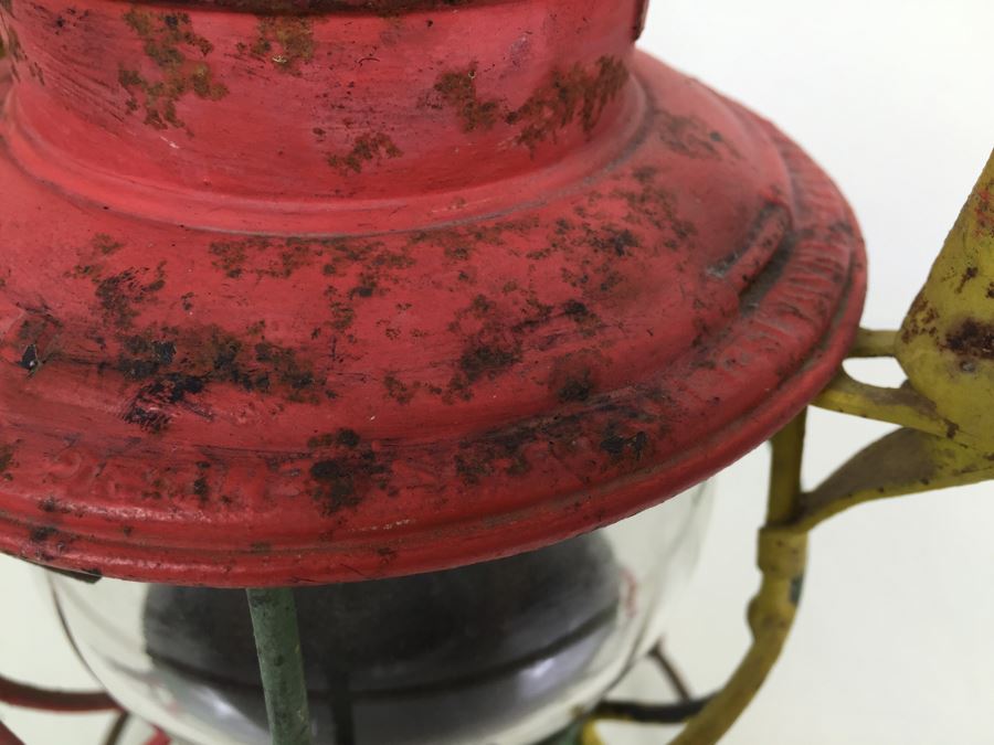 Vintage Adams Westlake Co Railroad Lantern Painted Rastafarian Reggae [Photo 7]